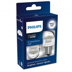 Комплект светодиодов Philips P21W X-tremeUltinon LED gen2 - 11498XUWX2 (хол. белый)