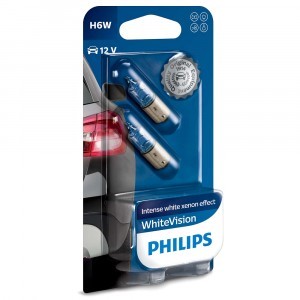 Галогеновые лампы Philips H6W WhiteVision - 12036WHVB2