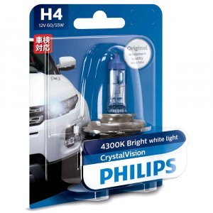 Галогеновые лампы Philips H4 CrystalVision - 12342CVB1 (блистер)
