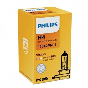 Галогеновые лампы Philips H4 Standard Vision - 12342PRC1 (карт. короб.)