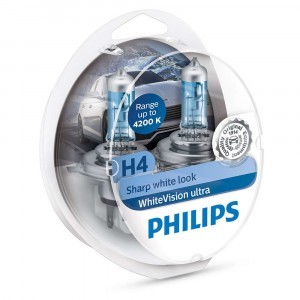Philips H4 WhiteVision Ultra - 12342WVUSM (пласт. бокс)