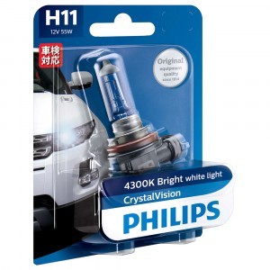 Галогеновые лампы Philips H11 CrystalVision - 12362CVB1 (блистер)
