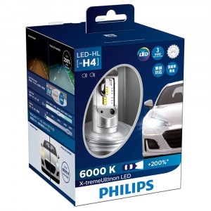 Светодиоды Philips H4 X-treme Ultinon LED HL - 12953BWX2