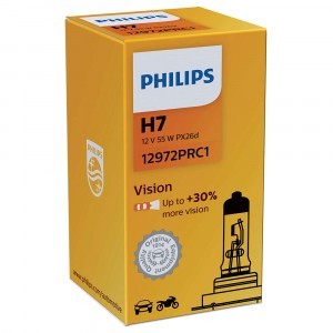 Галогеновая лампа Philips H7 Standard Vision - 12972PRC1 (карт. короб.)