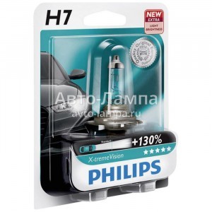 Philips H7 X-TremeVision (+130%) - 12972XV+B1 (блистер)