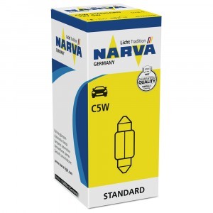 Галогеновые лампы Narva C5W Standard 35 мм - 171253000#10 (сервис. упак.)