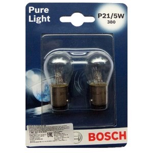 Комплект ламп накаливания Bosch P21/5W Pure Light - 1 987 301 016