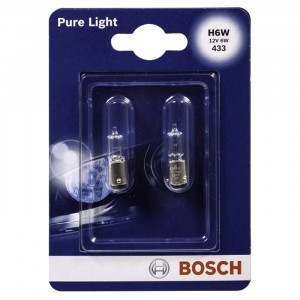 Галогеновые лампы Bosch H6W Pure Light - 1 987 301 035 (блистер)