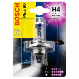 Галогеновые лампы Bosch H4 Plus 90 - 1 987 301 077 (блистер)