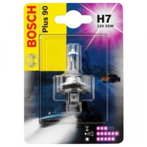 Галогеновые лампы Bosch H7 Plus 90 - 1 987 301 078 (блистер)