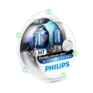 Галогеновые лампы Philips H7 BlueVision Ultra - 12972BVUSM