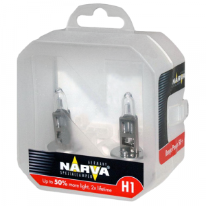 Галогеновые лампы Narva H1 Range Power 50+ - 483342100 (пласт. бокс)