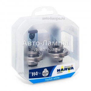 Комплект галогеновых ламп Narva H4 Range Power Blue+ - 486772100 (пласт. бокс)