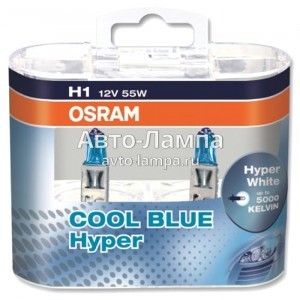 Галогеновые лампы Osram H1 Cool Blue Hyper - 62150CBH