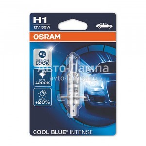 Галогеновая лампа Osram H1 Cool Blue Intense (+20%) - 64150CBI-01B (блистер)