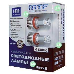 Светодиоды MTF-Light H8/H11/H9/H16 LED FOG - FL11518 (4500K)