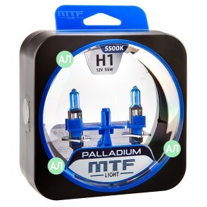 Комплект галогеновых ламп MTF-Light H1 Palladium - HPA1201
