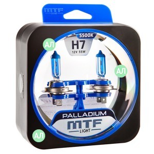 Комплект галогеновых ламп MTF-Light H7 Palladium - HPA1207