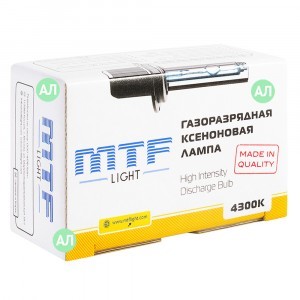 Нештатные ксеноновые лампы MTF-Light H16 Standard - XBH16K4 (4300K)