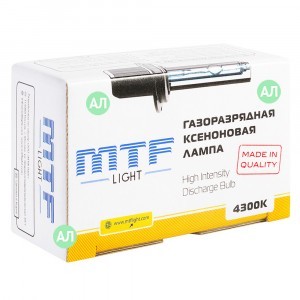 Нештатная ксеноновая лампа MTF-Light H8/H11/H9 Standard - XBH11K4 (4300K)