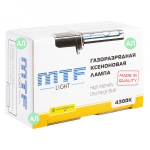Нештатные ксеноновые лампы MTF-Light H7 Standard - XBH7K4 (4300K)