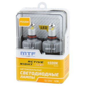 Комплект светодиодных ламп MTF-Light PSX26W Active Night Gen.2 - ANP26K4 (4500K)