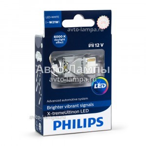 Светодиоды Philips W21W X-treme Ultinon LED - 12795X1
