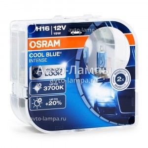 Галогеновые лампы Osram H16 Cool Blue Intense (+20%) - 64219CBI-HCB (пласт. бокс)