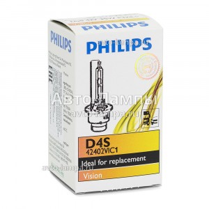 Штатные ксеноновые лампы Philips D4S Xenon Vision - 42402VIC1