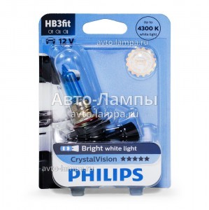 Галогеновые лампы Philips HB3 CrystalVision - 9005CVB1