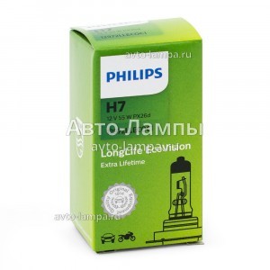 Галогеновые лампы Philips H7 LongLife EcoVision - 12972LLECOC1 (карт. короб.)