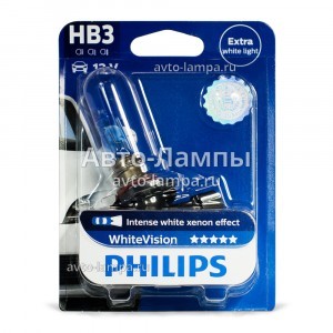 Галогеновая лампа Philips HB3 WhiteVision - 9005WHVB1