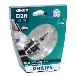 Штатные ксеноновые лампы Philips D2R Xenon X-TremeVision gen2 - 85126XV2S1 (блистер)