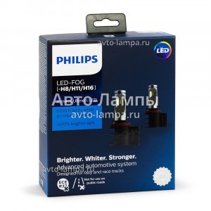 Светодиоды Philips H8/H11/H16 X-treme Ultinon LED FOG - 12794UNIX2