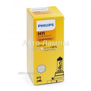 Галогеновые лампы Philips H11 Standard Vision - 12362PRC1 (карт. короб.)
