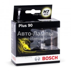 Галогеновые лампы Bosch H7 Plus 90 - 1 987 301 075 (диз. упак. x2)