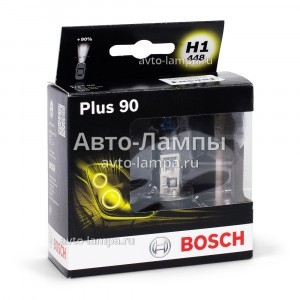 Галогеновые лампы Bosch H1 Plus 90 - 1 987 301 073 (диз. упак. x2)