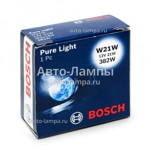 Лампа накаливания Bosch W21W Pure Light - 1 987 302 251