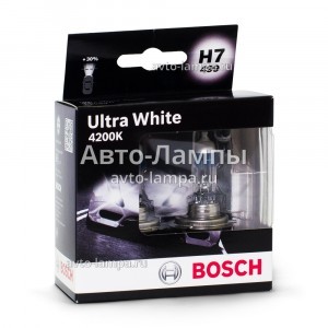 Галогеновые лампы Bosch H7 Ultra White - 1 987 301 182 (2 лампы)