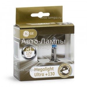 Галогеновые лампы General Electric H1 Megalight Ultra +130% - 50310XNU-93039914 (карт. короб.)