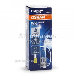Галогеновые лампы Osram H3 Cool Blue Intense (+20%) - 64151CBI