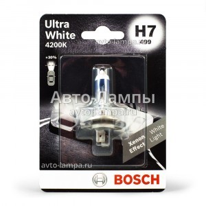 Галогеновые лампы Bosch H7 Ultra White - 1 987 301 090 (1 лампа)