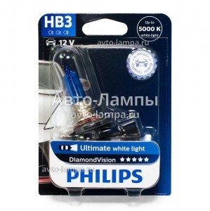 Галогеновые лампы Philips HB3 DiamondVision - 9005DVB1
