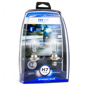 Комплект галогеновых ламп MTF-Light H7 Dynamic Blue - HDB1207