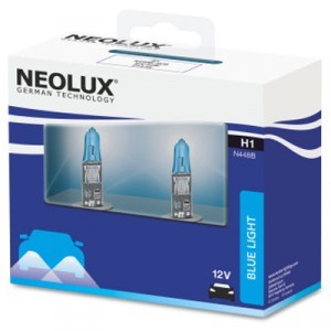 Галогеновые лампы Neolux H1 Blue Light - N448B-SCB (карт. упак. x2)