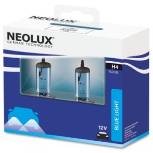 Галогеновые лампы Neolux H4 Blue Light - N472B-SCB (карт. упак. x2)