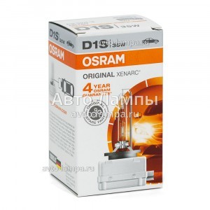 Штатные ксеноновые лампы Osram D1S Xenarc Original - 66140 (карт. короб.)