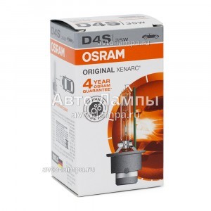 Штатные ксеноновые лампы Osram D4S Xenarc Original - 66440 (карт. короб.)