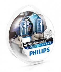 Галогеновые лампы Philips H3 BlueVision Ultra - 12336BVUB1
