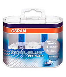 Галогеновые лампы Osram Cool Blue Hyper Plus (+50%)